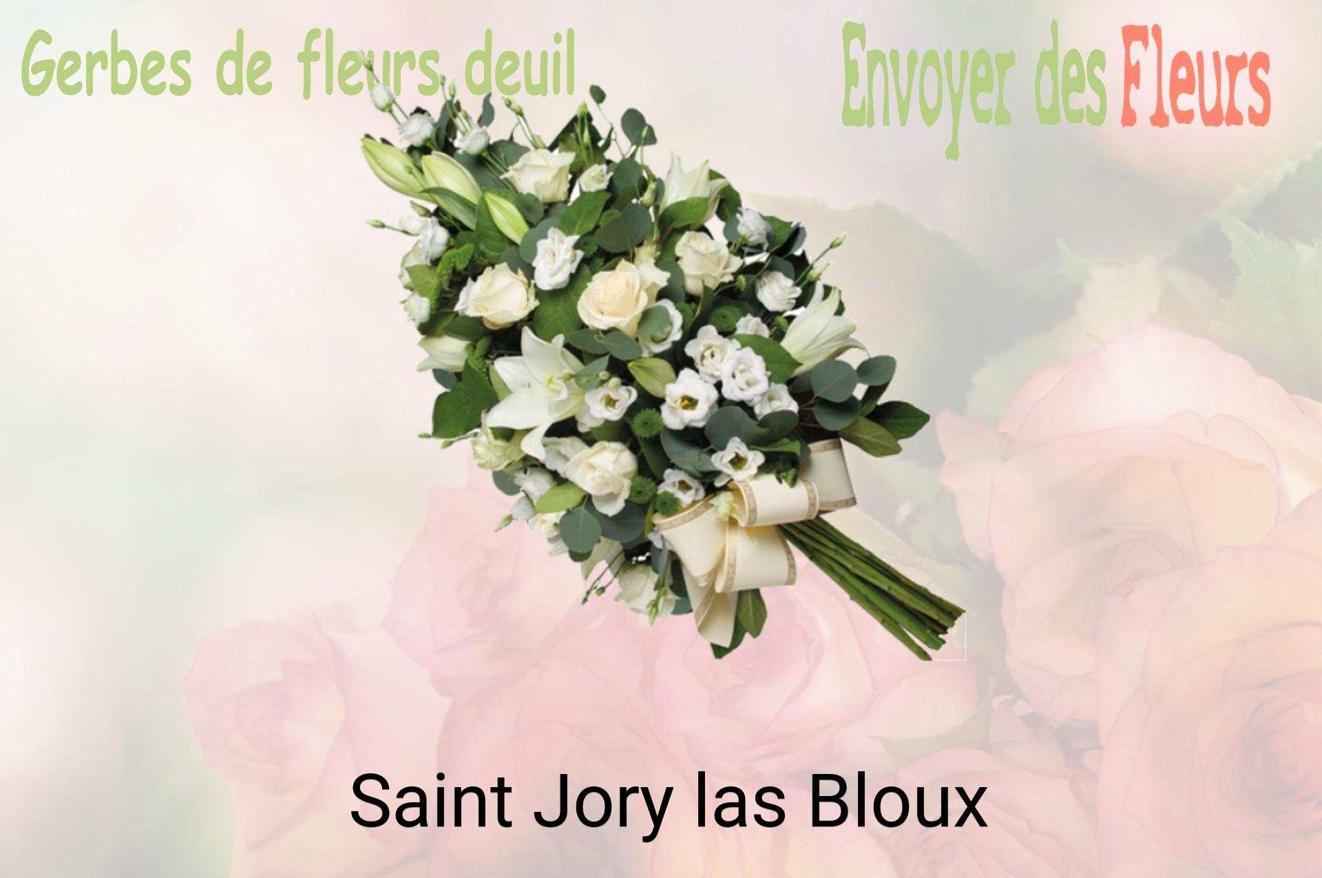 Gerbe de fleurs de deuil livrée à Saint-Jory-las-Bloux